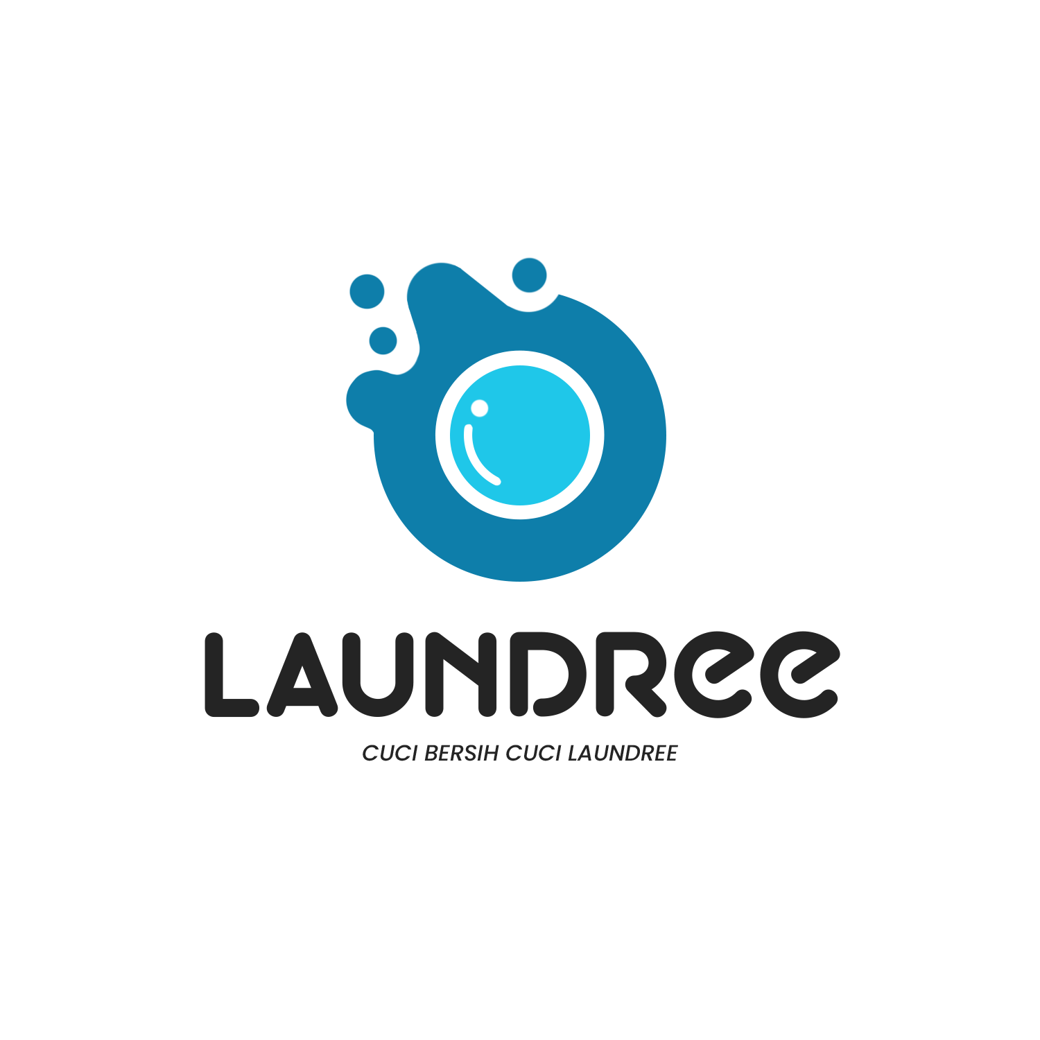 Logo Laundree — Cuci Bersih Cuci Laundree